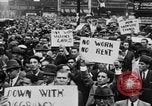 Image of Demonstrators in Manhattan during the Depression New York City United States USA, 1930, second 25 stock footage video 65675069017