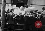 Image of Demonstrators in Manhattan during the Depression New York City United States USA, 1930, second 51 stock footage video 65675069017