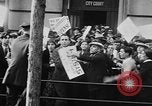 Image of Demonstrators in Manhattan during the Depression New York City United States USA, 1930, second 57 stock footage video 65675069017