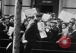 Image of Demonstrators in Manhattan during the Depression New York City United States USA, 1930, second 58 stock footage video 65675069017
