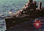 Image of US 2nd Marine Division on troop transports Tarawa Gilbert Islands, 1943, second 58 stock footage video 65675069058