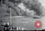 Image of Pearl Harbor ships during Japanese attack Pearl Harbor Hawaii USA, 1941, second 10 stock footage video 65675069068