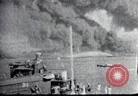 Image of Pearl Harbor ships during Japanese attack Pearl Harbor Hawaii USA, 1941, second 11 stock footage video 65675069068