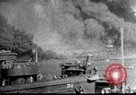Image of Pearl Harbor ships during Japanese attack Pearl Harbor Hawaii USA, 1941, second 14 stock footage video 65675069068