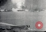 Image of Pearl Harbor ships during Japanese attack Pearl Harbor Hawaii USA, 1941, second 30 stock footage video 65675069068