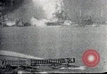 Image of Pearl Harbor ships during Japanese attack Pearl Harbor Hawaii USA, 1941, second 31 stock footage video 65675069068