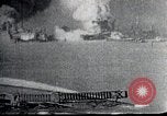 Image of Pearl Harbor ships during Japanese attack Pearl Harbor Hawaii USA, 1941, second 32 stock footage video 65675069068
