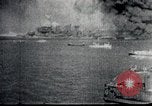 Image of Pearl Harbor ships during Japanese attack Pearl Harbor Hawaii USA, 1941, second 38 stock footage video 65675069068