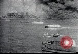 Image of Pearl Harbor ships during Japanese attack Pearl Harbor Hawaii USA, 1941, second 39 stock footage video 65675069068