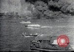 Image of Pearl Harbor ships during Japanese attack Pearl Harbor Hawaii USA, 1941, second 40 stock footage video 65675069068
