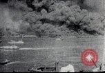 Image of Pearl Harbor ships during Japanese attack Pearl Harbor Hawaii USA, 1941, second 42 stock footage video 65675069068