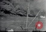 Image of Pearl Harbor ships during Japanese attack Pearl Harbor Hawaii USA, 1941, second 45 stock footage video 65675069068
