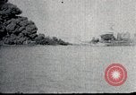 Image of USS Shaw forward magazine explosion during attack Pearl Harbor Hawaii USA, 1941, second 22 stock footage video 65675069069