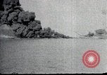 Image of USS Shaw forward magazine explosion during attack Pearl Harbor Hawaii USA, 1941, second 24 stock footage video 65675069069