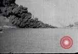 Image of USS Shaw forward magazine explosion during attack Pearl Harbor Hawaii USA, 1941, second 25 stock footage video 65675069069