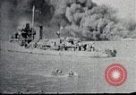 Image of USS Shaw forward magazine explosion during attack Pearl Harbor Hawaii USA, 1941, second 37 stock footage video 65675069069