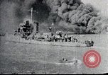 Image of USS Shaw forward magazine explosion during attack Pearl Harbor Hawaii USA, 1941, second 38 stock footage video 65675069069