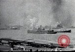 Image of USS Shaw forward magazine explosion during attack Pearl Harbor Hawaii USA, 1941, second 44 stock footage video 65675069069