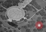 Image of aerial views from airship of Arlington Cemetery and downtown Washington DC USA, 1936, second 32 stock footage video 65675069107
