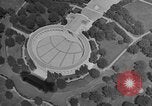 Image of aerial views from airship of Arlington Cemetery and downtown Washington DC USA, 1936, second 34 stock footage video 65675069107