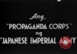 Standbild japanische Propaganda Corps Männer Philippinen, 1942, aus Sekunde 1 historischem Filmmaterial Videoclip 65675069129