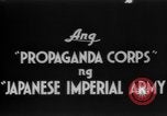 Standbild japanische Propaganda Corps Männer Philippinen, 1942, aus Sekunde 3 historischem Filmmaterial Videoclip 65675069129