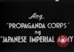 Standbild japanische Propaganda Corps Männer Philippinen, 1942, aus Sekunde 4 historischem Filmmaterial Videoclip 65675069129