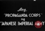 Standbild japanische Propaganda Corps Männer Philippinen, 1942, aus Sekunde 5 historischem Filmmaterial Videoclip 65675069129