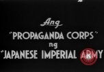 Standbild japanische Propaganda Corps Männer Philippinen, 1942, aus Sekunde 6 historischem Filmmaterial Videoclip 65675069129