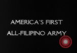 Standbild philippinischen Soldaten California United States USA, 1942, aus Sekunde 5 historischem Filmmaterial Videoclip 65675069135