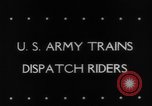 Standbild dispatch Riders United States USA, 1943, aus Sekunde 3 historischem Filmmaterial Videoclip 65675069150