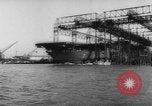 Image of Launch of the US Aircraft Carrier USS Yorktown (CV-10) Virginia USA, 1943, second 40 stock footage video 65675069155