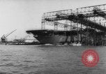 Image of Launch of the US Aircraft Carrier USS Yorktown (CV-10) Virginia USA, 1943, second 41 stock footage video 65675069155