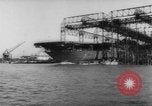 Image of Launch of the US Aircraft Carrier USS Yorktown (CV-10) Virginia USA, 1943, second 42 stock footage video 65675069155