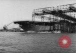 Image of Launch of the US Aircraft Carrier USS Yorktown (CV-10) Virginia USA, 1943, second 44 stock footage video 65675069155