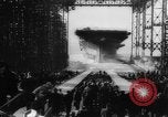 Image of Launch of the US Aircraft Carrier USS Yorktown (CV-10) Virginia USA, 1943, second 46 stock footage video 65675069155