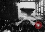 Image of Launch of the US Aircraft Carrier USS Yorktown (CV-10) Virginia USA, 1943, second 47 stock footage video 65675069155