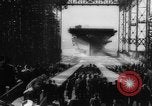 Image of Launch of the US Aircraft Carrier USS Yorktown (CV-10) Virginia USA, 1943, second 48 stock footage video 65675069155