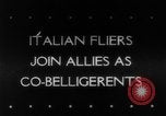 Image of Italian fliers land their bomber at an Allied Airfield in Italy Italy, 1943, second 1 stock footage video 65675069161