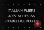 Image of Italian fliers land their bomber at an Allied Airfield in Italy Italy, 1943, second 4 stock footage video 65675069161