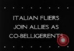 Image of Italian fliers land their bomber at an Allied Airfield in Italy Italy, 1943, second 5 stock footage video 65675069161