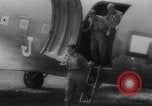 Image of Italian fliers land their bomber at an Allied Airfield in Italy Italy, 1943, second 28 stock footage video 65675069161