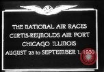Standbild National Air Races Chicago Illinois USA, 1930, aus Sekunde 7 historischem Filmmaterial Videoclip 65675069170