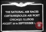 Standbild National Air Races Chicago Illinois USA, 1930, aus Sekunde 9 historischem Filmmaterial Videoclip 65675069170