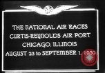Standbild National Air Races Chicago Illinois USA, 1930, aus Sekunde 10 historischem Filmmaterial Videoclip 65675069170