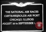 Standbild National Air Races Chicago Illinois USA, 1930, aus Sekunde 13 historischem Filmmaterial Videoclip 65675069170