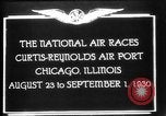 Standbild National Air Races Chicago Illinois USA, 1930, aus Sekunde 14 historischem Filmmaterial Videoclip 65675069170