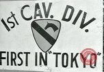 Standbild 1st Cavalry Division Tokio Japan, 1945, aus Sekunde 30 historischem Filmmaterial Videoclip 65675069200