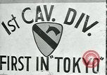 Standbild 1st Cavalry Division Tokio Japan, 1945, aus Sekunde 31 historischem Filmmaterial Videoclip 65675069200