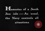 Image Navy Personnel Hawaii USA, 1932, de la seconde 4 séquences d'archives historiques vidéo 65675069203